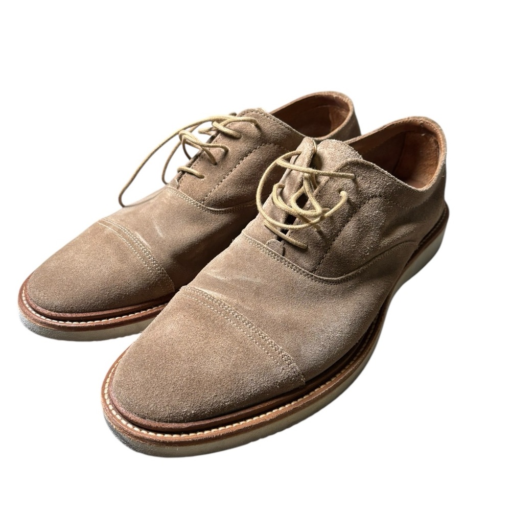 Frye Tan Suede Oxfords